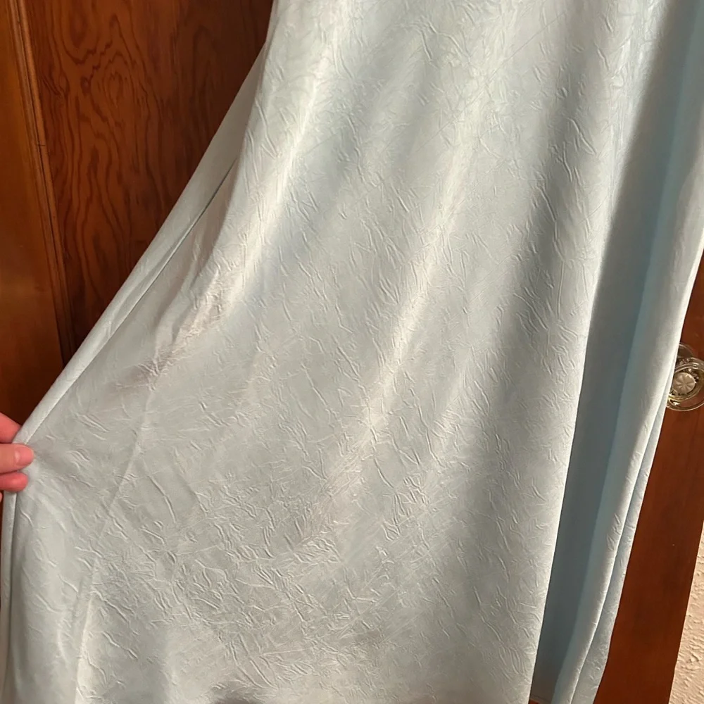 Wild Fable Sky Blue Flutter Sleeve Dress - Picture 4 of 6